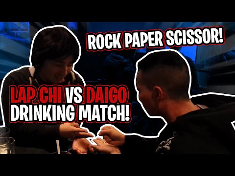 Rock Paper Scissor! Lap Chi Vs Daigo Drinking match!  Did Daigo Umehara downloaded me?