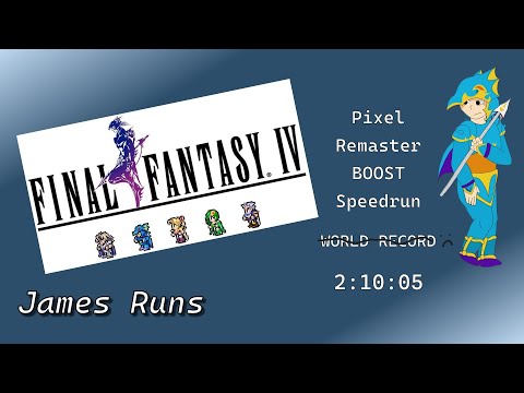 Final Fantasy 4 Pixel Remaster Speedrun | BOOST Old World Record | 2:10:05