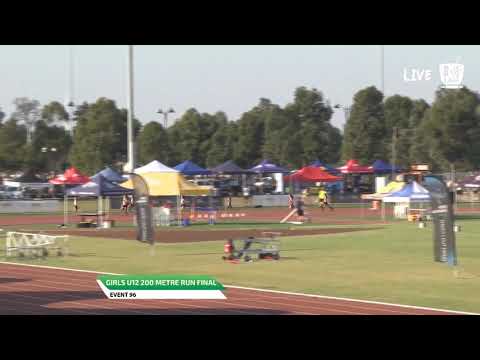 Girls U12 200m Final - 2019 State Track and Field Championships // LAVicTV