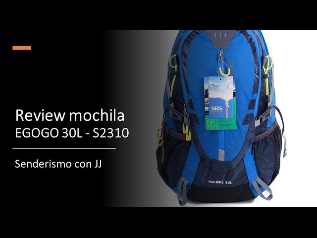 Vídeo relacionado con EGOGO 30L mochila de senderismo al aire libre ciclismo resistente al agua corriendo mochila escaladacon lluvia cubierta S2316 (Rojo)