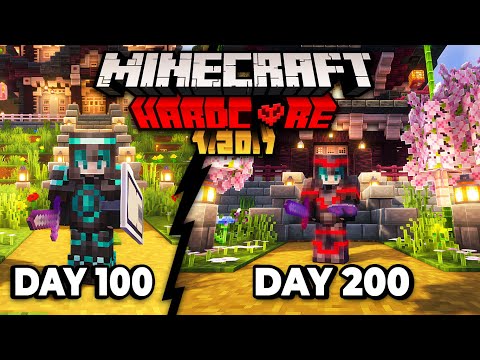INSANE! I Survived 200 Days in Hardcore Minecraft!