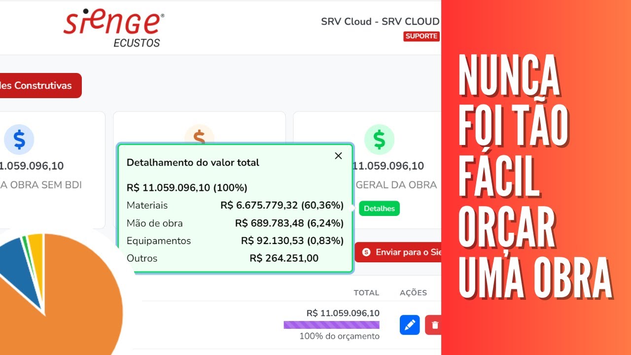 Demonstração Sienge eCustos - Nunca foi tão fácil orçar uma obra