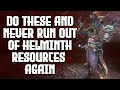 Do These Methods And You Ll Never Run Out Of Helminth Resources Again Warframe Heart Of Deimos