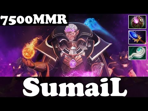 Dota 2 - SumaiL 7500 MMR Plays Invoker vol 17 - 2 Games - Ranked Match Gameplay
