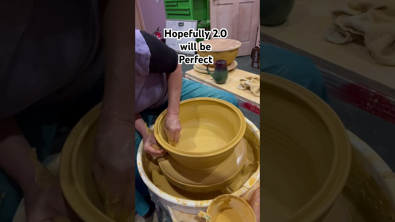 A girl and her fountains #potterywheel #potter #wheelthrowing #ceramicfountain #tryagain #ceramic