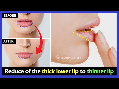 4 Easy Exercises!! Reduce of the thick lower lip, fat lip to thinner lips naturally. (no surgery)