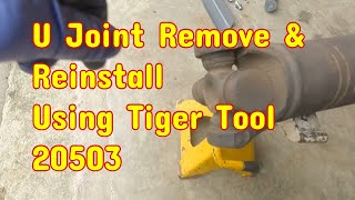 R&R U joints on a 1989 Chevy K1500 Silverado OBS with Tiger Tool #20503
