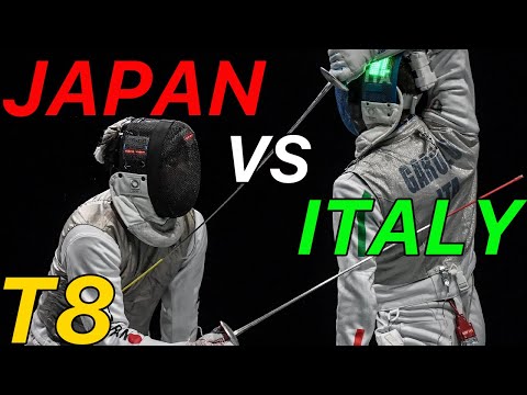 Tokyo 2021 [Quarterfinal] Japan v Italy | Olympic Fencing | Men's Foil Team Highlights