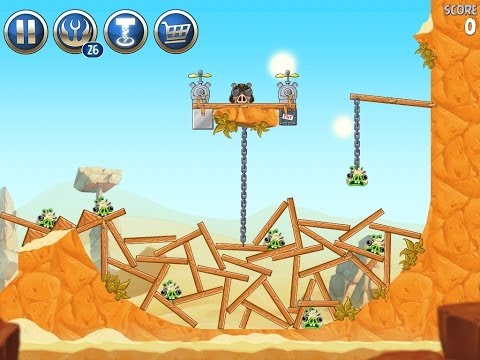 Angry Birds Star Wars 2 Bonus Level B2-S3 Escape To Tatooine 3 star Walkthrough