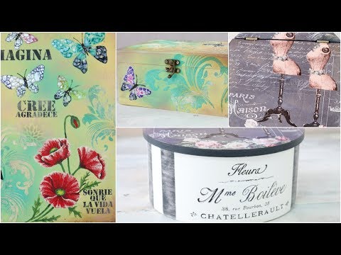 ManosalaObraTv 2018 Program 86 - Romantic Box - Painting with Textures