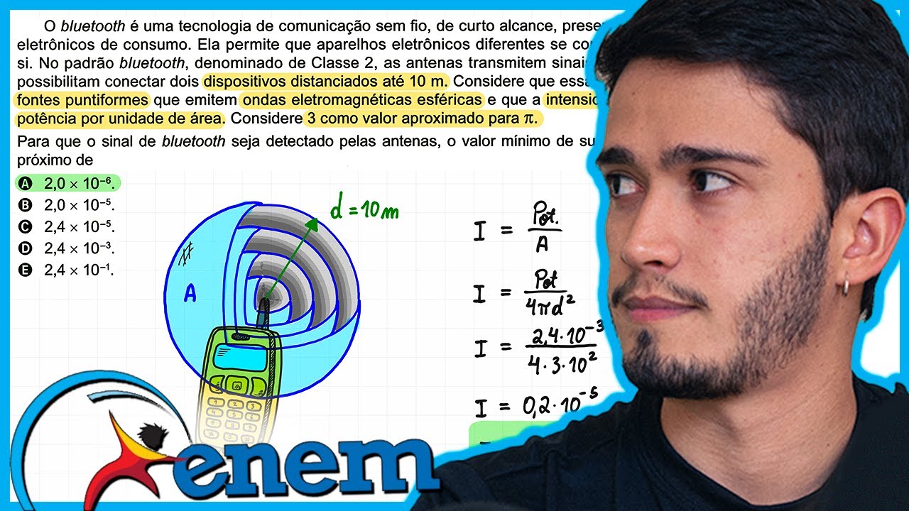 ENEM 2023 - O bluetooth é uma tecnologia de comunicação sem fio, de curto alcance, presente em difer