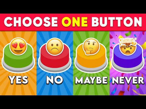 Choose One Button... YES or NO or MAYBE or NEVER 🟢🔴🟡🟣 Daily Quiz