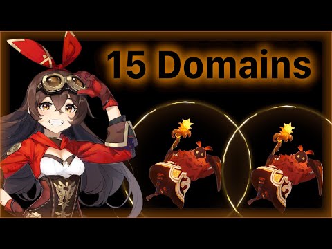 Amber SOLO ALL 15 farming domains! Even Crimson Witch one! No Buffs, clean runs