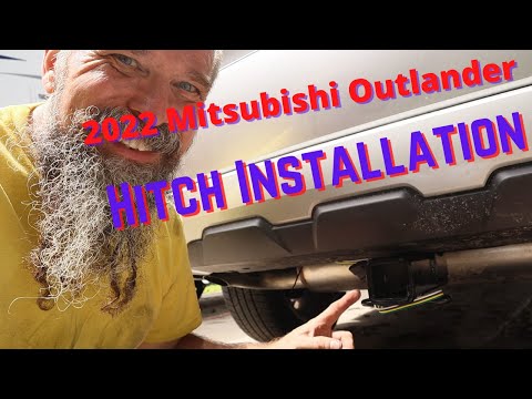 2022 Mitsubishi Outlander Tow Trailer Hitch Receiver Installation - Curt 13487 - Kick Feature Check