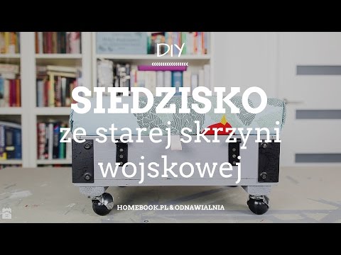 DIY: Siedzisko i pojemnik na zabawki ze skrzyni wojskowej