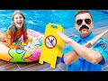 Dad Teaches Pool Safety Rules With Vania Mania Kids