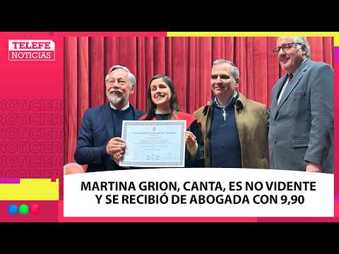 MARTINA GRION, un EJEMPLO de SUPERACIÓN: es CIEGA y se recibió de ABOGADA con PROMEDIO 9,90