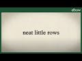 Elbow - Neat Little Rows