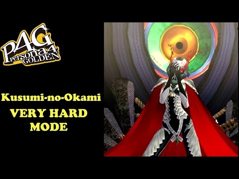 Persona 4 Golden PC | Kusumi-no-Okami Boss Fight VERY HARD MODE