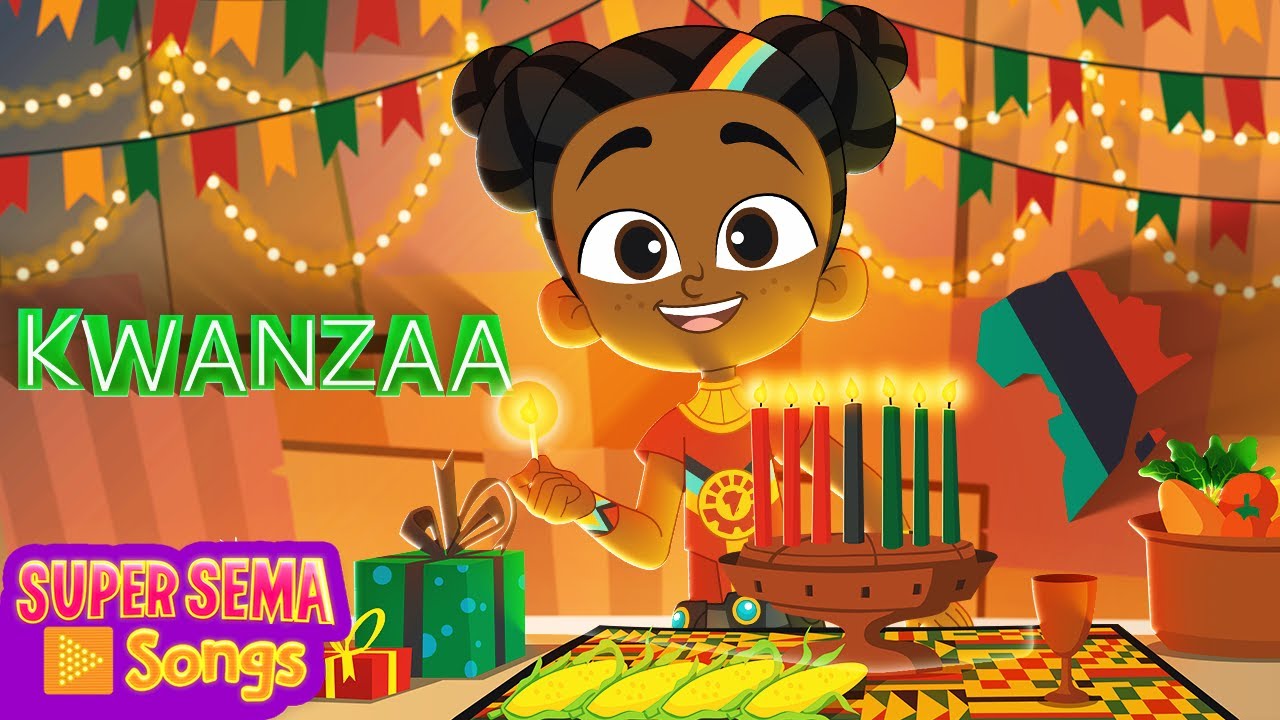 Happy Kwanzaa (Learn about the celebration of African heritage) Super Sema 🎶 Kids Song