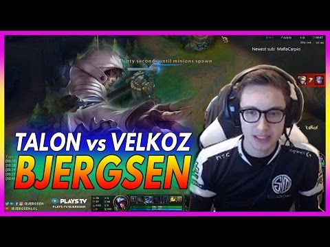 407. Bjergsen Talon vs Vel'Koz Mid - March 4th, 2017 - Patch 7.4 Season 7