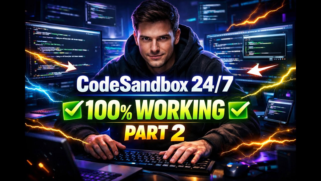 CodeSandbox 24/7 | 100% Working Method (Part 2) 🗣️🔥