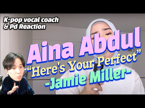 [ENG] K-pop Vocal Coach,Producer react to Aina Abdul(Heres Your Perfect)