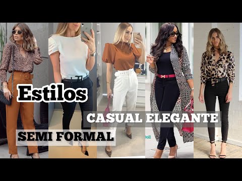 ☝🏻CÓMO CREAR OUTFITS SEMI-FORMAL MODA 2022 OUTFITS CASUAL-ELEGANTE   LOOKS PARA COPIAR TENDENCIAS!