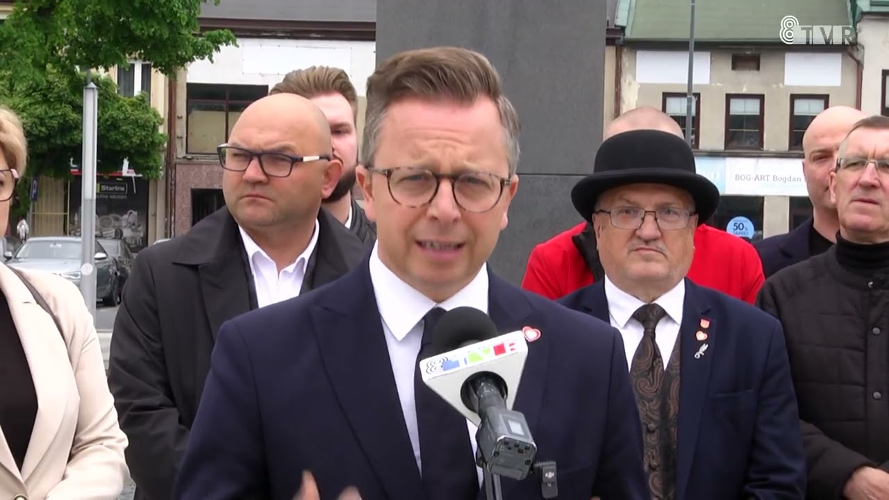 Konferencja prasowa europosła Dariusza Jońskiego