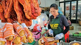 Sáng Sớm Vừa Mới Dọn Hàng Khách Tới Mua Thịt Quay Tấp Nập Ly Ly Làm Không Ngơi Tay.