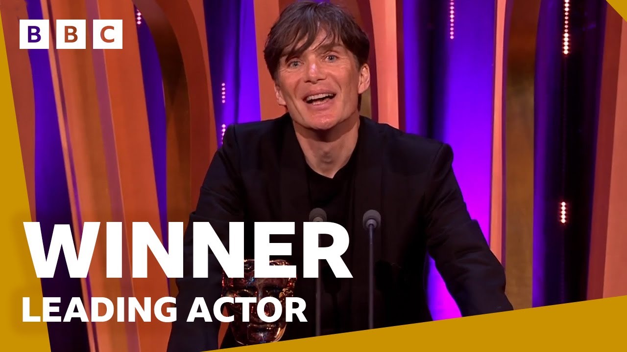 Cillian Murphy wins Leading Actor 🤩 | BAFTA Film Awards 2024 - BBC thumnail