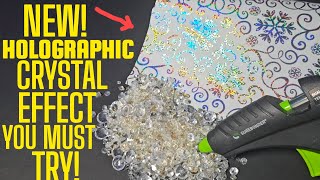 TRY This CRUSHED Glass HOLOGRAPHIC ART Technique! 😍 You WONT be Sorry!
