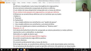 Relacione As Características Atômicas Com Os Cientistas Que As Propôs