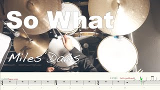 #milesdavis #sowhat Miles Davis - So What / Jimmy Cobb Drum Transcription / Miles Davis Solo Comping