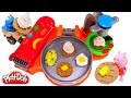 Play Doh Breakfast Café New Playdough Frying Pan Makes Play Doh Waffles Eggs Bacon 2015 Toys