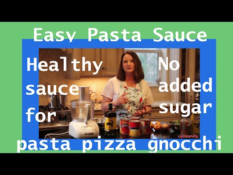Healthy Easy No-Sugar-Added Pasta Sauce| Never buy pasta sauce again!