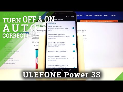 How to Find Auto Correction Settings in Ulefone Power 3s – Switch On / Off Auto Correction