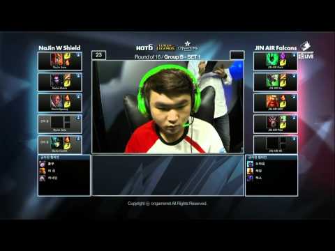 LOL CHAMPIONS SUMMER 2014 (NaJin W Shield vs. JINAIR Falcons) Match1