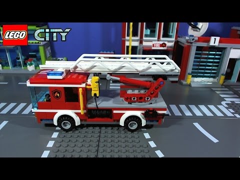 Vidéo LEGO City 60107 : Le camion de pompiers avec échelle