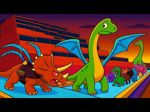 ESCAPE FROM ALIEN TRICERATOPS #3 - ARBS - Animal Revolt Battle Simulator