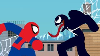Spider-Man VS Venom Stick Fight!!