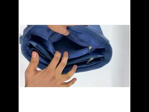 Blue ladies leather purse