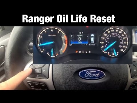 2019 Ford Ranger How to Reset Oil life