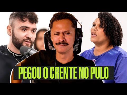 TIAGO SANTINELI vs 20 CRENTE: DEBATE PEGOU FOGO | CORTES