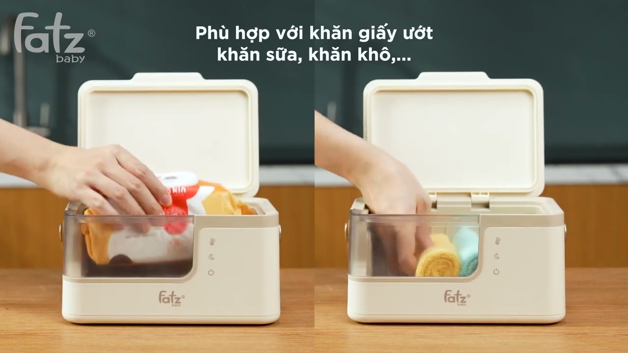 Máy ủ ấm khăn giấy ướt Fatzbaby đa chiều cho bé WARM 6 FB7311SL