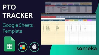 PTO Tracker Google Sheets Template | Annual Leave Tracker