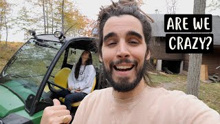 FIRST DAYS AT OUR CABIN IN THE WOODS | We Moved In!