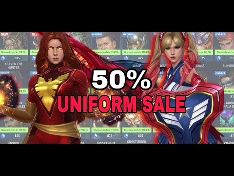 Must Buy Uniforms ! 50% Sale ! 8th Anniversary @Marvel Future Fight