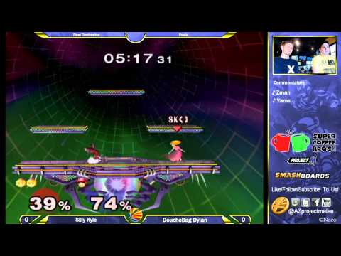 BF Melee: Silly Kyle (Peach) vs DoucheBag Dylan (Falcon) Pools