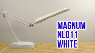 Magnum NL 011 LED 4100K 7W White с подставкой и струбциной (90010775) - відео 1